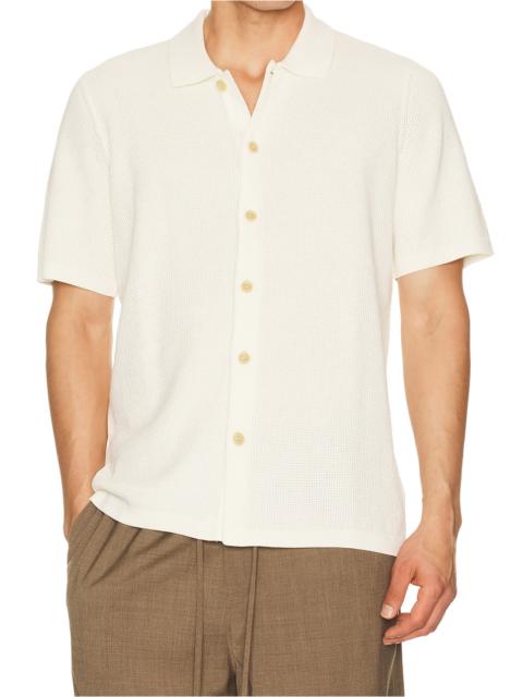FAHERTY Short Sleeve Sunwashed Knitted Shirt