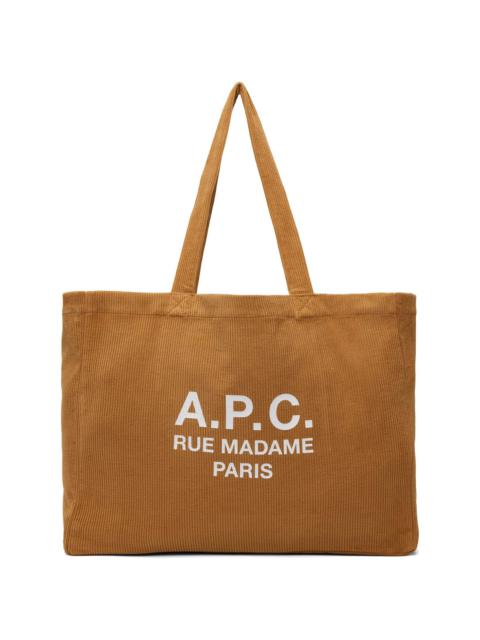 A.P.C. Tan Diane 'Rue Madame' Shopping Tote