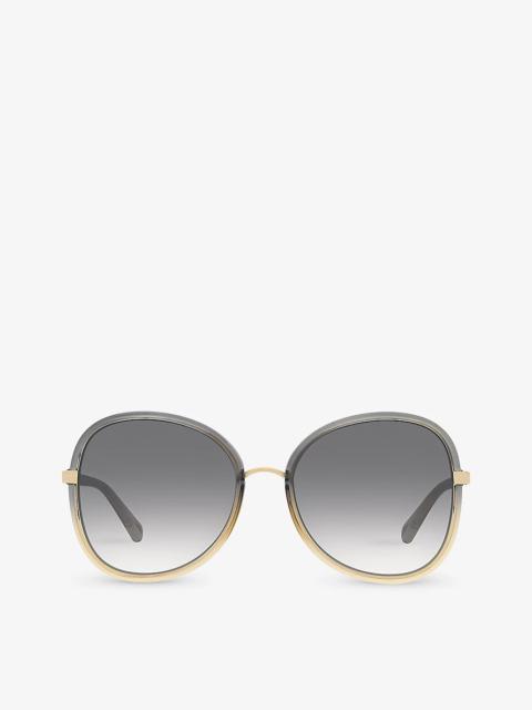 Chloé CH0030S butterfly-frame acetate sunglasses