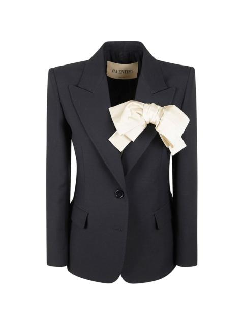 Valentino bow-detail single-breasted blazer