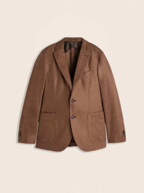 SLOWEAR Slim fit wool and cashmere flannel jacket