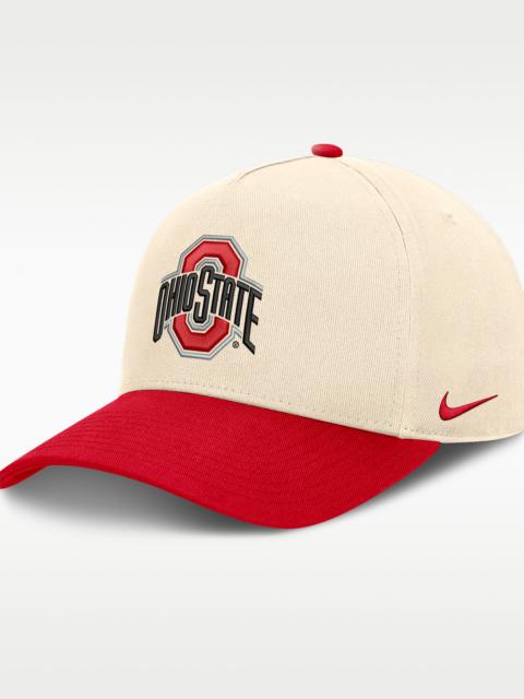 Nike Ohio State Campus Prep Rise Men's Nike College A-Frame Adjustable Hat