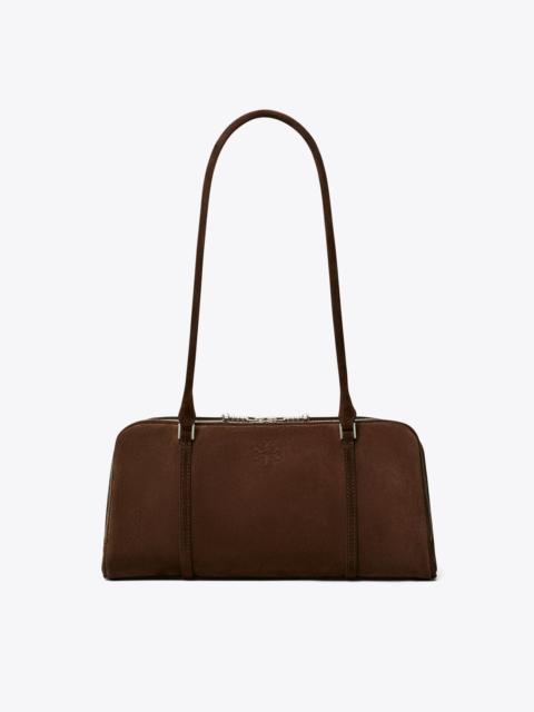 TORY BURCH Small Marshmallow Suede Satchel