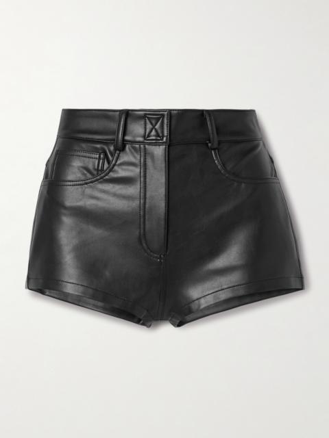 NORMA KAMALI Faux Leather Shorts