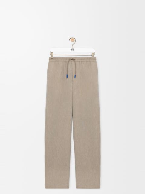 Loewe Drawstring trousers in wool and cotton