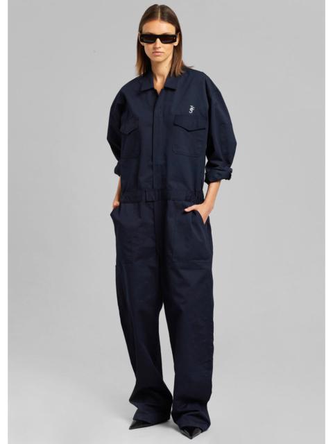 The Frankie Shop TFS Oversized Boiler Suit - Navy
