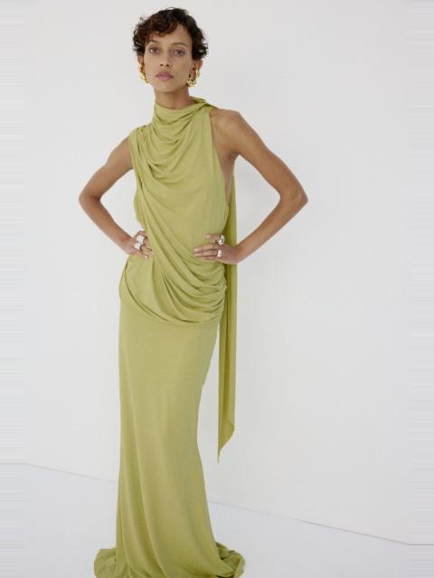 De La Vali LURNA MAXI DRESS IN PEAR