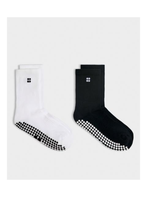 Sweaty Betty Pilates Crew Grip Sock 2 Pack