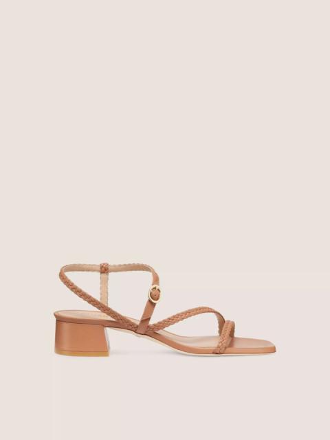 Stuart Weitzman WOVETTE 35 FLAREBLOCK SANDAL