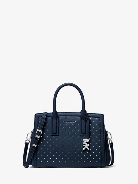 MICHAEL KORS Laila Small Studded Leather Satchel