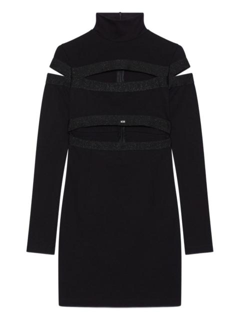 GCDS cut-out turtleneck mini dress