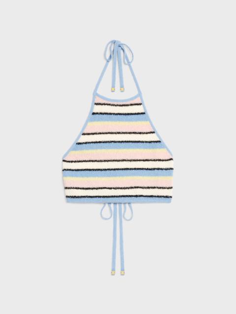 CELINE CROP TOP IN COTTON BOUCLÉ
