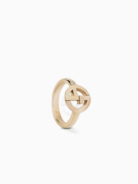 GIORGIO ARMANI 18K GOLD BORGONUOVO RING