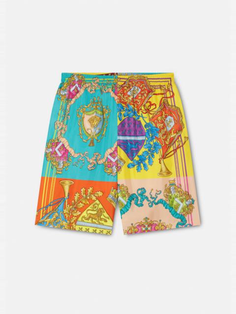VERSACE Royal Rebellion Silk Shorts