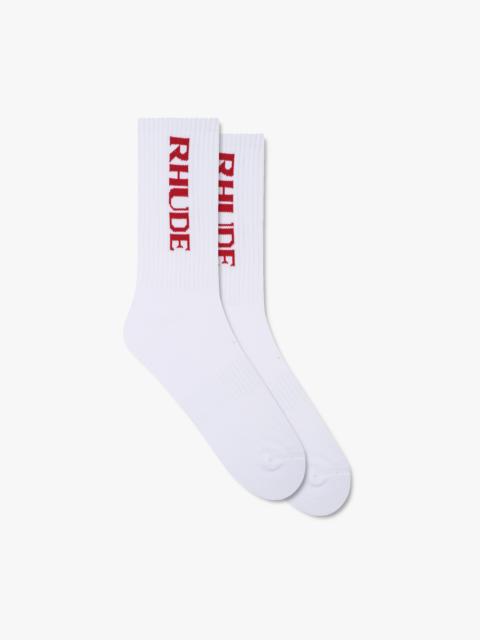 Rhude FILTARO LOGO SOCK