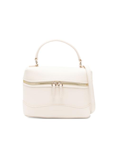 Sandro grained leather zip-fastening tote bag