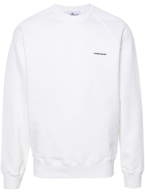 Stone Island logo-print cotton sweatshirt