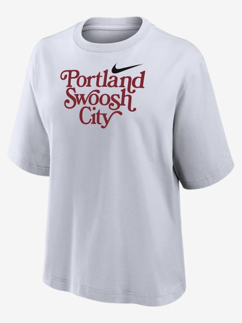 Nike Swoosh Cities Portland Women's Short-Sleeve Boxy T-Shirt