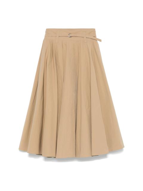 スカート MKDT STUDIO Nova pleated skirt in ramie Nova Light Ramie – MKDT STUDIO
