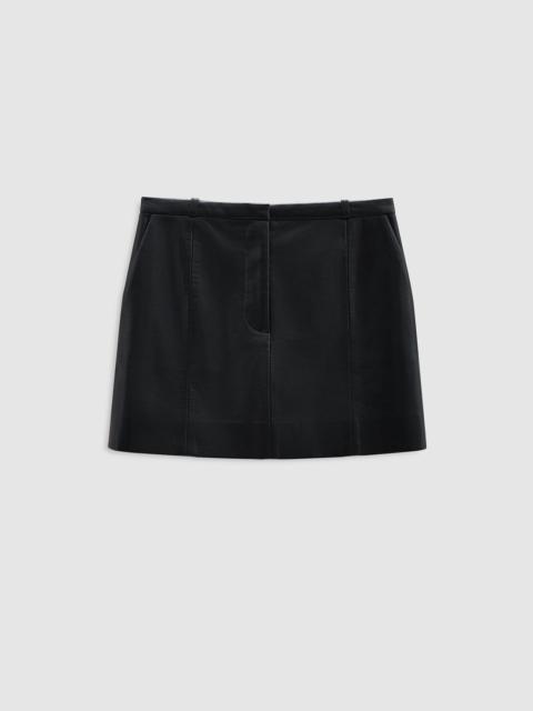 ANINE BING Benedict Mini Skirt - Black Recycled Leather