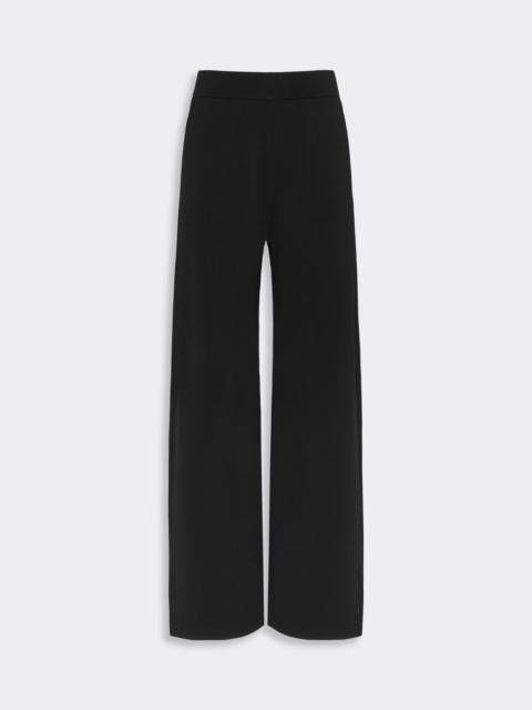 Max Mara FAIDA Viscose crepe trousers - BLACK