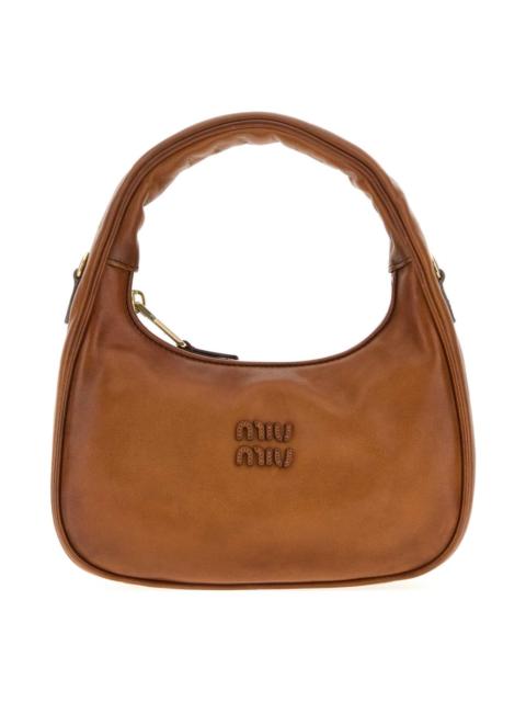 Miu Miu Caramel Leather Wander Handbag