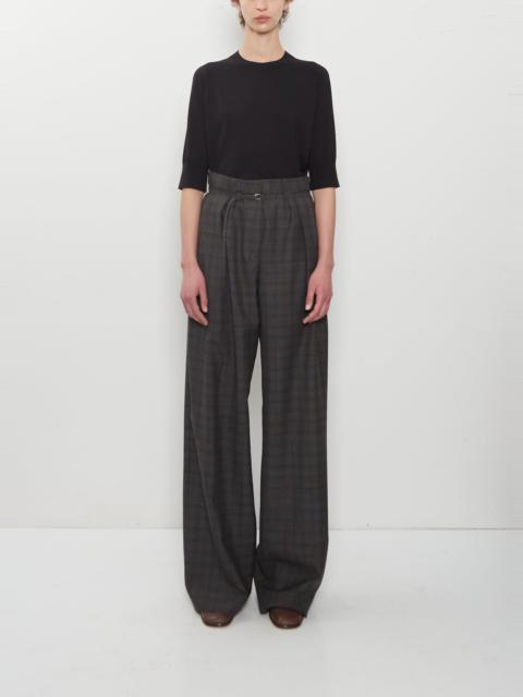Dries Van Noten Peacha Wool Pants — Brown