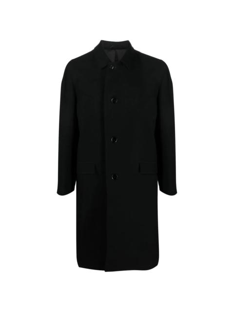 cotton-wool single breasted coat