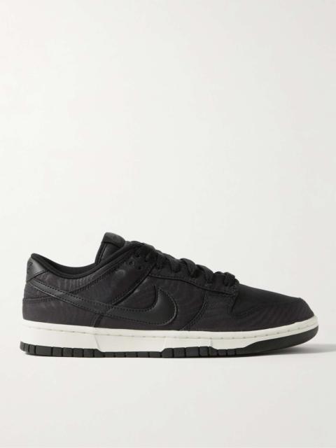 Nike Dunk Low Retro PRM Leather-Trimmed Drill Sneakers
