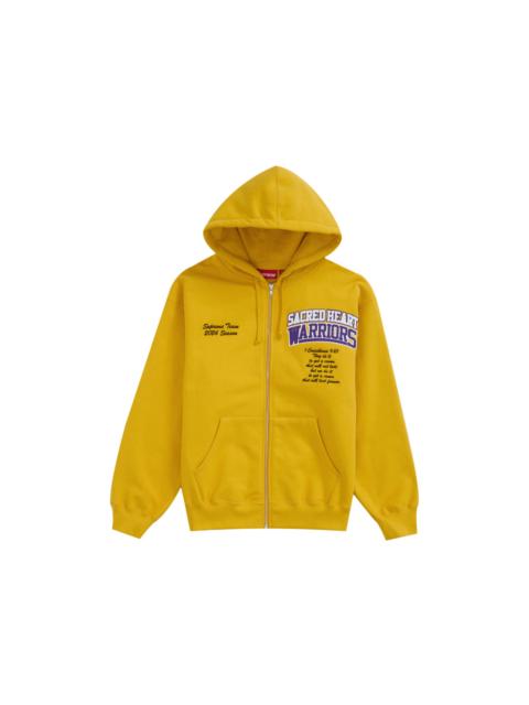 Supreme Supreme Salvation Zip Up Hooded Sweatshirt Yellow