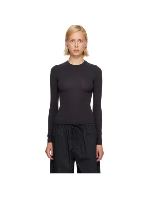 SKIMS Black Fits Everybody Long Sleeve T-shirt