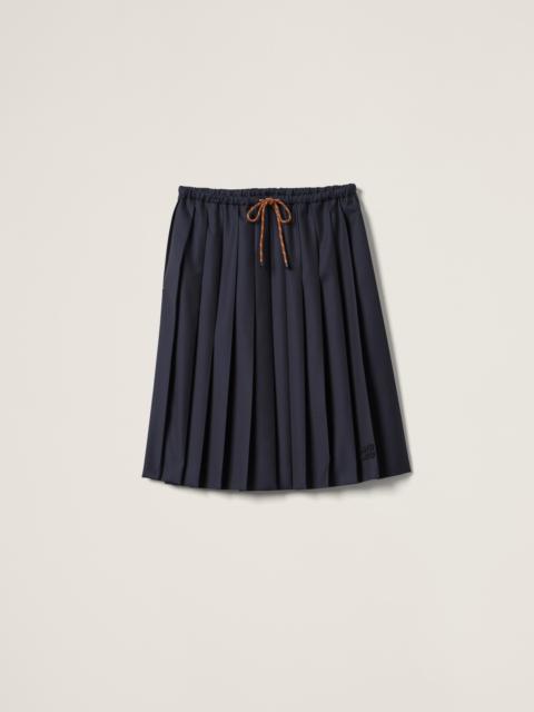 Miu Miu Pleated Batavia skirt