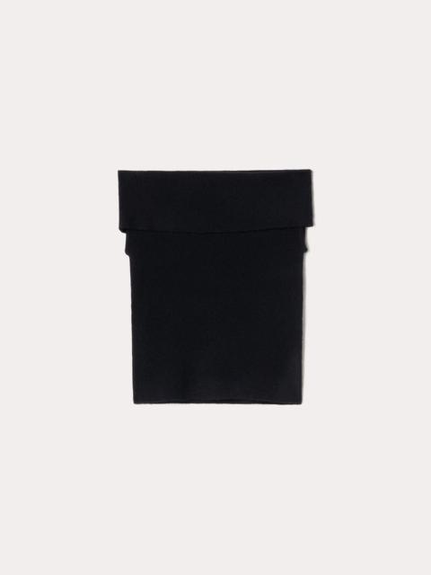 Totême Off-shoulder rib knit top black