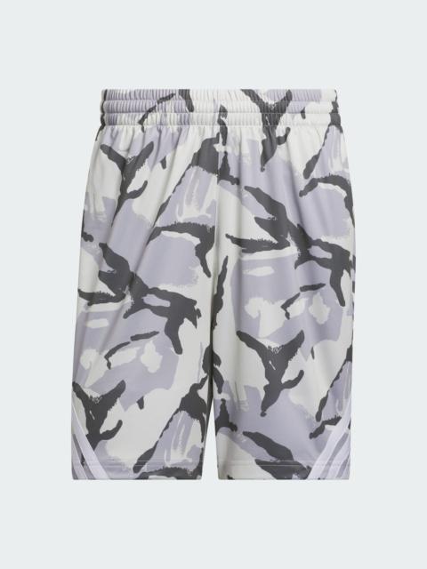 adidas ADIDAS BASKETBALL 3-Stripes LOGO AOP SHORTS