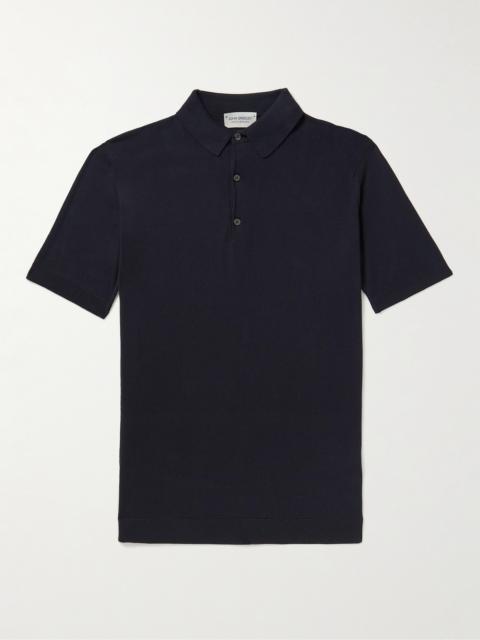 JOHN SMEDLEY Adrian Slim-Fit Sea Island Cotton Polo Shirt