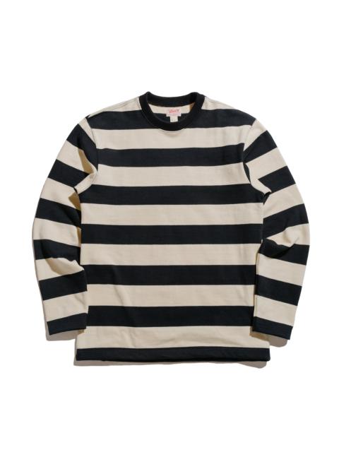 The Real McCoys BC24101 Buco Stripe Racing Jersey Black/White
