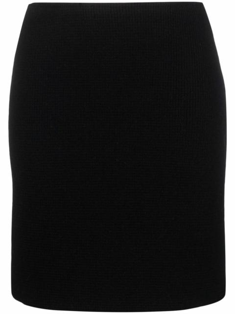 Bottega Veneta pleat-detail knitted mini skirt