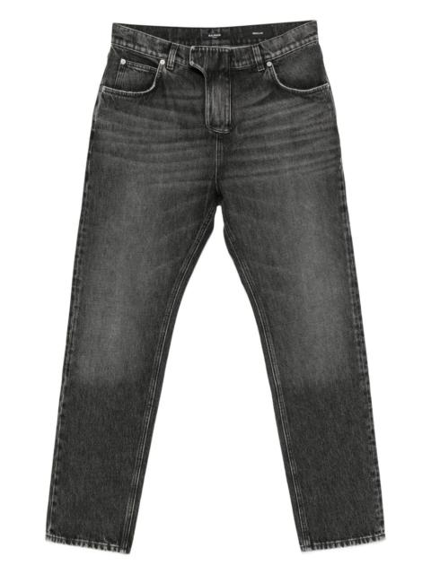 Balmain logo-patch jeans