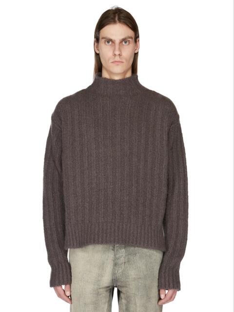 Rick Owens Ribbed Cashmere and Silk-Blend Rollneck Sweater