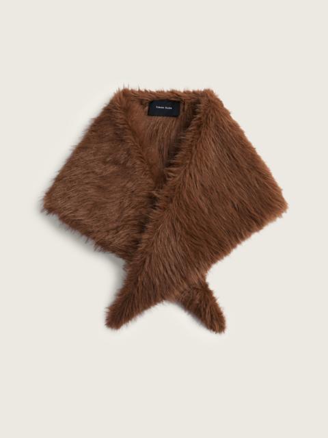 Simone Rocha Embellished Faux Fur Neckerchief