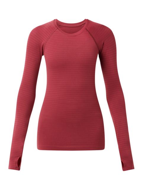Sweaty Betty Athlete Textured Stripe Long Sleeve Tee