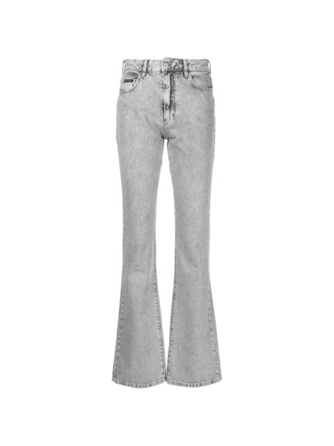 flared denim jeans