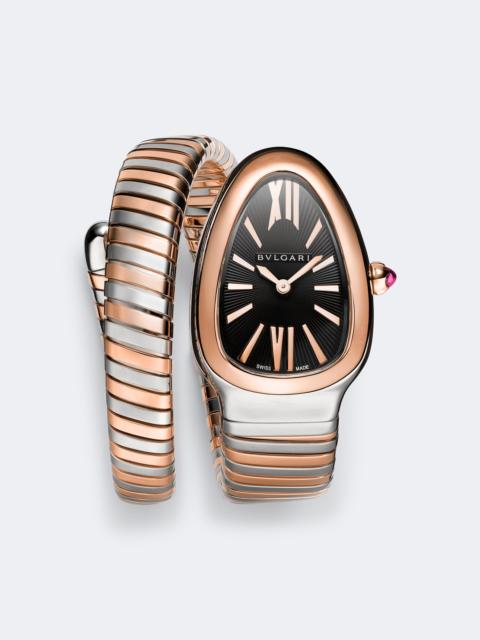 BVLGARI Serpenti Tubogas 18kt rose gold and stainless steel watch