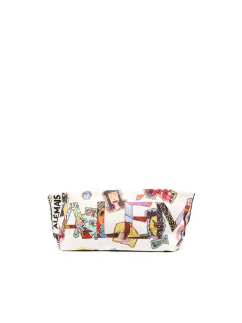 ALÉMAIS Players canvas clutch