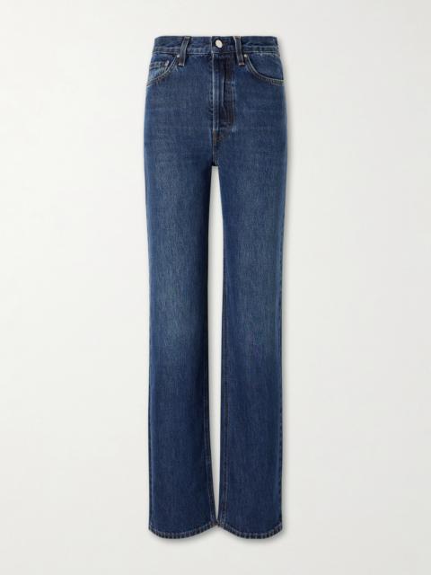TOTEME Logo-appliquéd Mid-rise Straight-leg Jeans