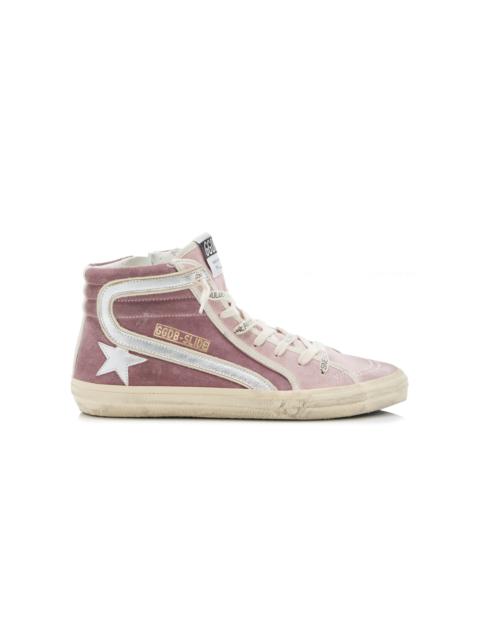 Slide Suede Sneakers pink