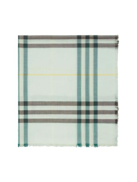 Burberry checked wool scarf