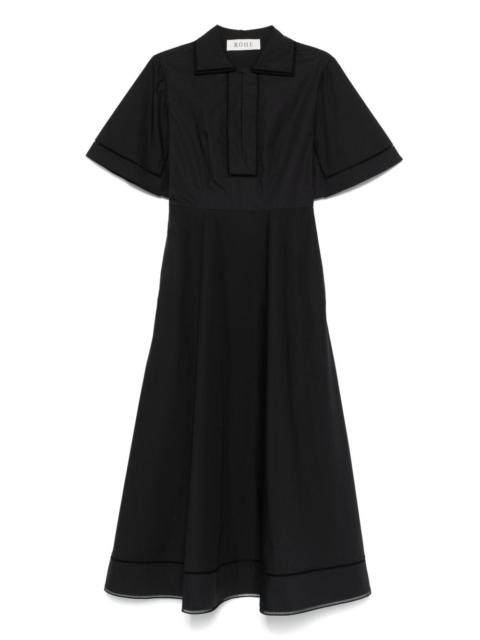 RÓHE embroidered poplin dress