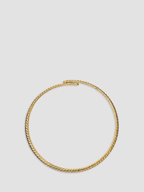DAVID YURMAN Women's Sculpted Cable Flex Necklace in 18K Yellow Gold, 5MM - Gold