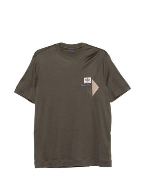 EMPORIO ARMANI patch-detail T-shirt